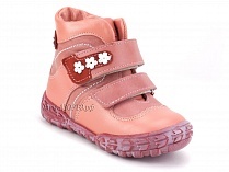 208-307,46,236,19 Тотто (Totto), ботинки демисезонние детские профилактические, байка, кожа, розовый, красный в Алмате