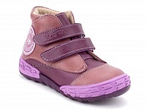 105-016,021 Тотто (Totto), ботинки детские демисезонные утепленные, байка, кожа, сиреневый. в Алмате