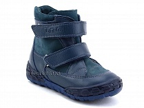 127-3,13 Тотто (Totto), ботинки демисезонные утепленные, байка, синий, кожа в Алмате
