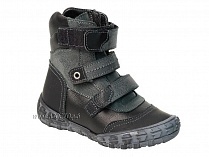 210-21,1,52Б Тотто (Totto), ботинки демисезонные утепленные, байка, черный, кожа, нубук. в Алмате