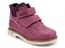 1071-10 (26-30) Миниколор (Minicolor), ботинки детские ортопедические профилактические утеплённые, кожа, флис, розовый в Алмате