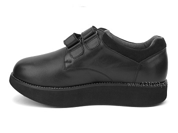 141601W Сурсил-Орто (Sursil-Ortho), ботинки для взрослых демисезонные, ригидная подошва, диабетическая подкладка, кожа, черный, полнота 9 - фото 1