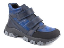 6-612145-2403 (26-30) Пиксель (Pixel), ботинки зимние детские профилактические, кожа, натуральный мех, синий в Алмате