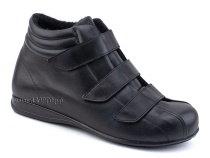 5008-02-1 Плюмекс (Plumex), ботинки для взрослых зимние, натуральная шерсть, кожа, черный, полнота 10 в Алмате