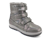 А35-100-4 Сурсил (Sursil-Ortho), ботинки подростковые ортопедические с высоким берцем, зимние,  шерсть, кожа, текстиль, серый в Алмате