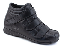 5008-02 Плюмекс (Plumex), ботинки для взрослых демисезонные, кожа,черный, полнота 10. 