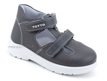 0228-821 Тотто (Totto), туфли детские ортопедические профилактические, кожа, серый в Алмате