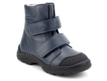 338-712 Тотто (Totto), ботинки детские утепленные ортопедические профилактические, кожа, синий в Алмате