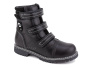 А45-074 Сурсил (Sursil-Ortho), ботинки детские ортопедические с высоким берцем, зимние, шерсть, кожа, спилок, черный 