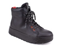 55328Б ШагоВита (Shagovita), ботинки детские  профилактические, кожа, байка, черный в Алмате