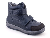 2458-712 Тотто (Totto), ботинки детские утепленные ортопедические профилактические, кожа, синий. в Алмате
