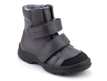 338-721 Тотто (Totto), ботинки детские утепленные ортопедические профилактические, кожа, серый. в Алмате