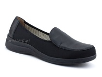 84-122-22-402/30 Рикосс (Ricoss) туфли для взрослых, текстиль, кожа, черный, полнота 9 в Алмате