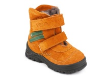 203-85,044 Тотто (Totto), ботинки зимние, оранжевый, зеленый, натуральный мех, замша. в Алмате