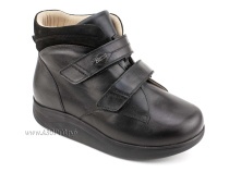 141606W Сурсил-Орто (Sursil-Ortho), ботинки для взрослых, ригидная подошва, диабетическая подкладка, кожа, нубук, черный, полнота 11 в Алмате