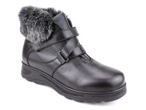 8220-5С-0 Доктор Спектор (Doktor Spektor), ботинки зимние, ортопедические для взрослых, кожа, шерсть, черный, полнота 11 в Алмате