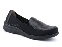 84-52Т-22-402/30 Рикосс (Ricoss) туфли для взрослых, кожа, лак, текстиль, черный, полнота 9 в Алмате