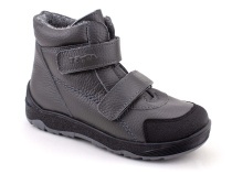 2458-721 Тотто (Totto), ботинки детские утепленные ортопедические профилактические, кожа, серый. в Алмате