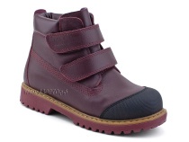 505-MSБ (31-36) Минишуз (Minishoes), ботинки ортопедические профилактические, демисезонные неутепленные, кожа, бордовый в Алмате
